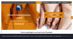 Desktop Screenshot of clinica-podologica-madrid.es