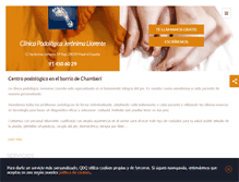 Tablet Screenshot of clinica-podologica-madrid.es